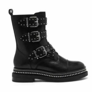 NEW Vince Camuto Bobette 3 strap Studded Boots